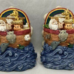 Noah's ark book ends